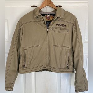 Harley Davidsons Womens Jacket XLarge Full Zip Vintage